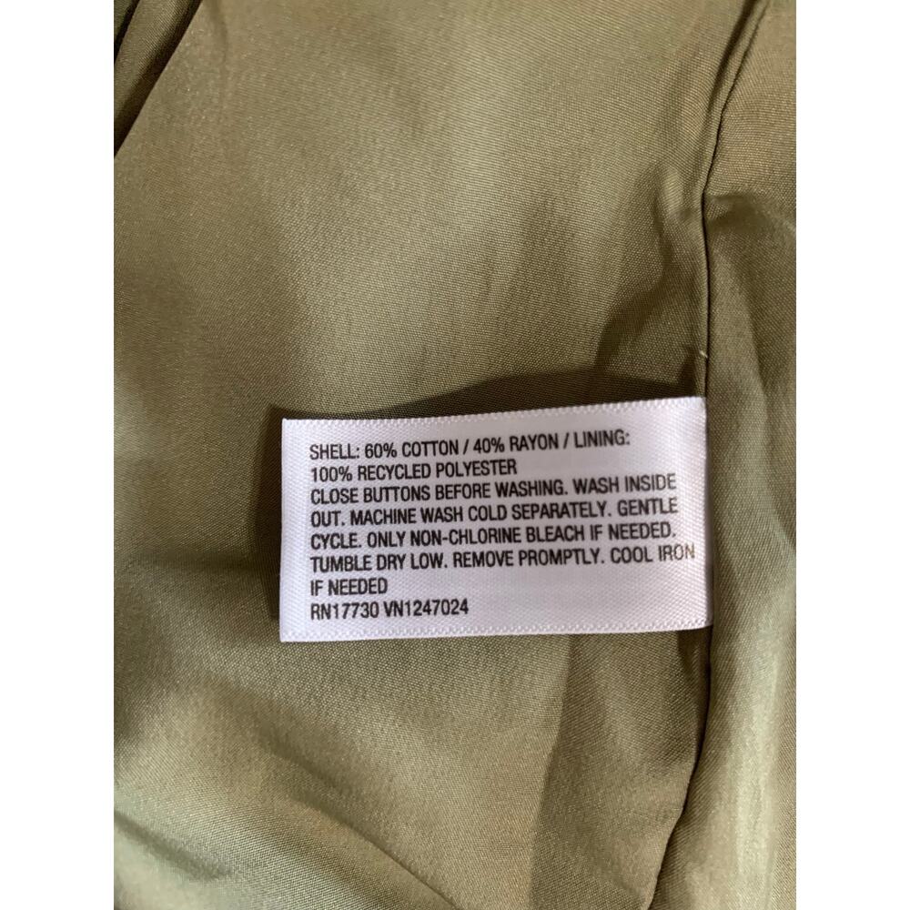 New A New Day Longline Tailored Vest Sleeveless Button Front Green Women's M - Picture 5 of 5
